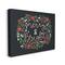 Stupell Industries Merry & Bright Poinsettia Wreath Canvas Wall Art